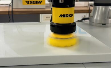 UR cobot mirka polishing PVC